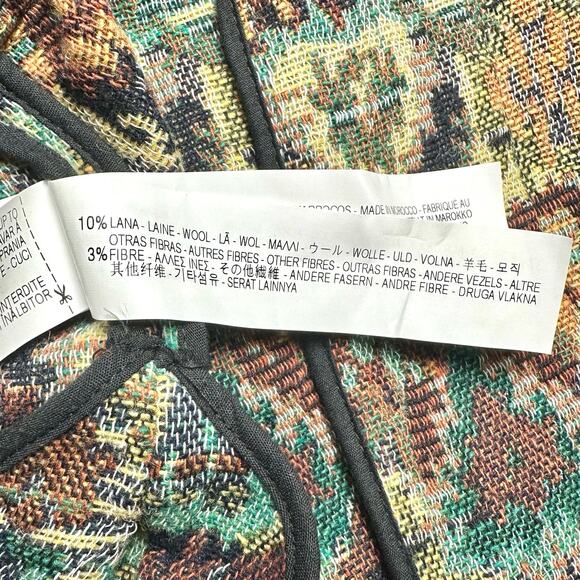 Zara Basic | Women | Tapestry Cape Sleeve Open Front Kimono Coat | Small - Picture 9 of 13